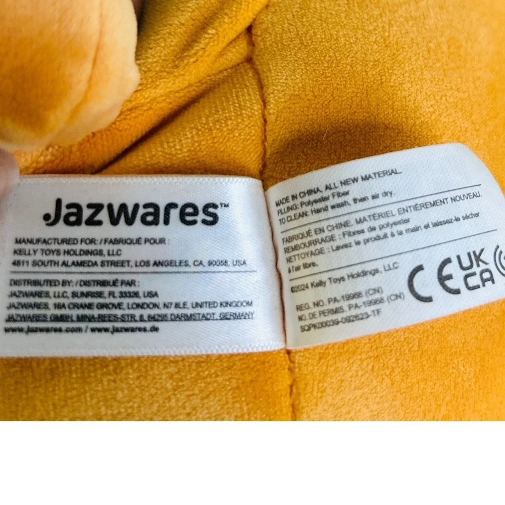 Squishmallows Pokemon Teddiursa 2024 Plush Orange Polyester Soft kids  anime